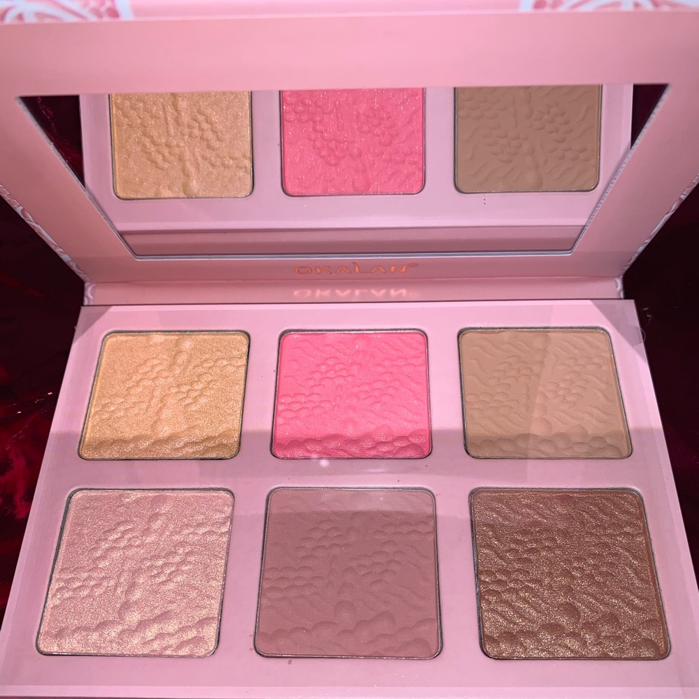 Blush, highlight and bronze pallet